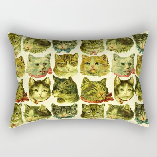 Many Cats Rectangular Pillow