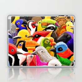 Brazilian birds (and a bluejay) Laptop Skin
