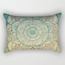 Faded Bohemian Mandala Rectangular Pillow