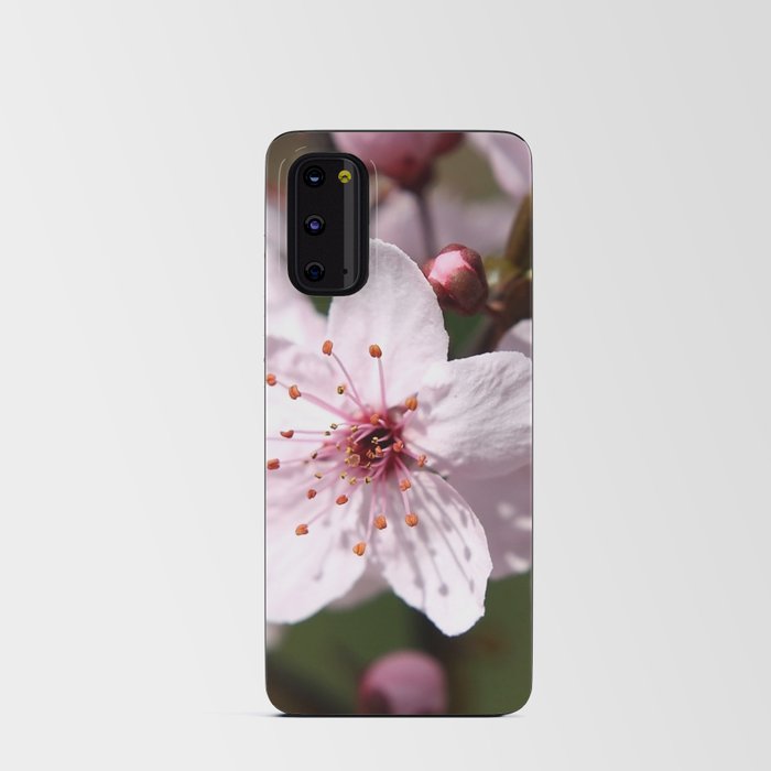 Pink cherry flowers Android Card Case