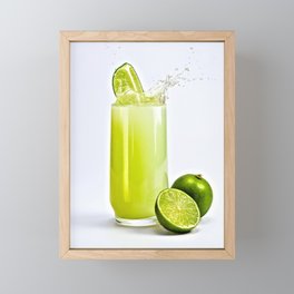 Refreshing Limeade Framed Mini Art Print