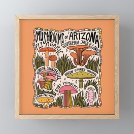 Mushrooms of Arizona Framed Mini Art Print