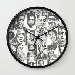 Blues Musicians Collection Wall Clock