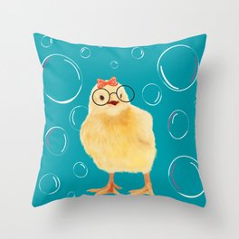 Cute Baby Chick Throw Pillow