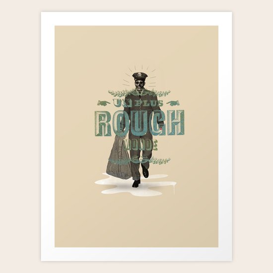 Plus rough world! Art Print