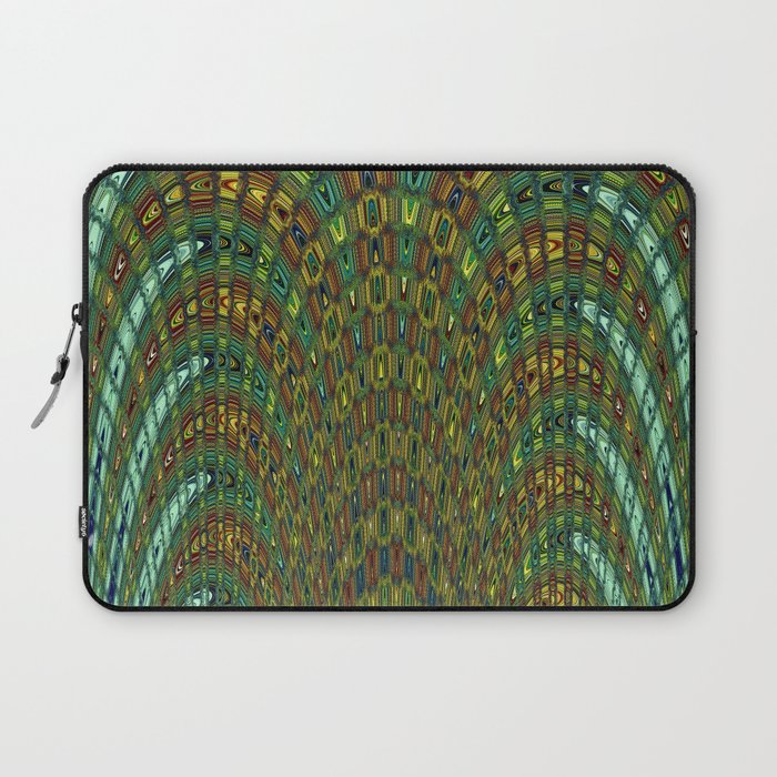 Green Check Abstraction Pattern Laptop Sleeve