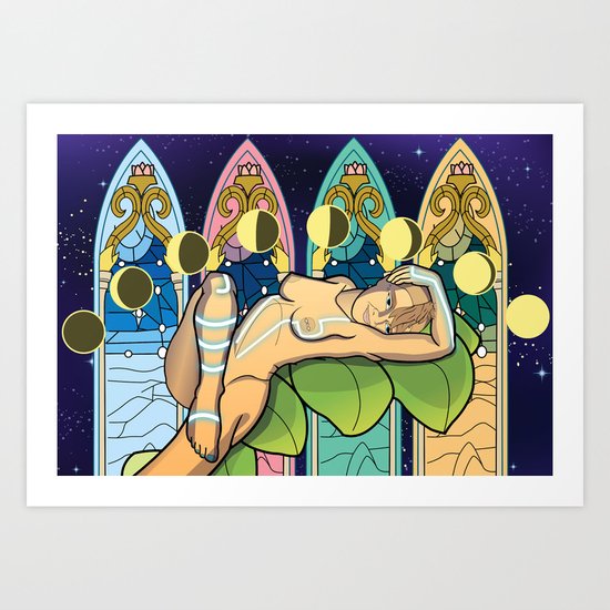 Acid Dreamgirl Art Print