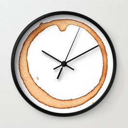 Vector coffee ring Wall Clock