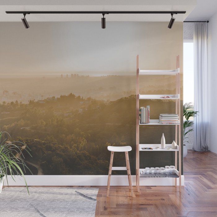 Golden Hour Los Angeles California Wall Mural By Meganmatsuoka