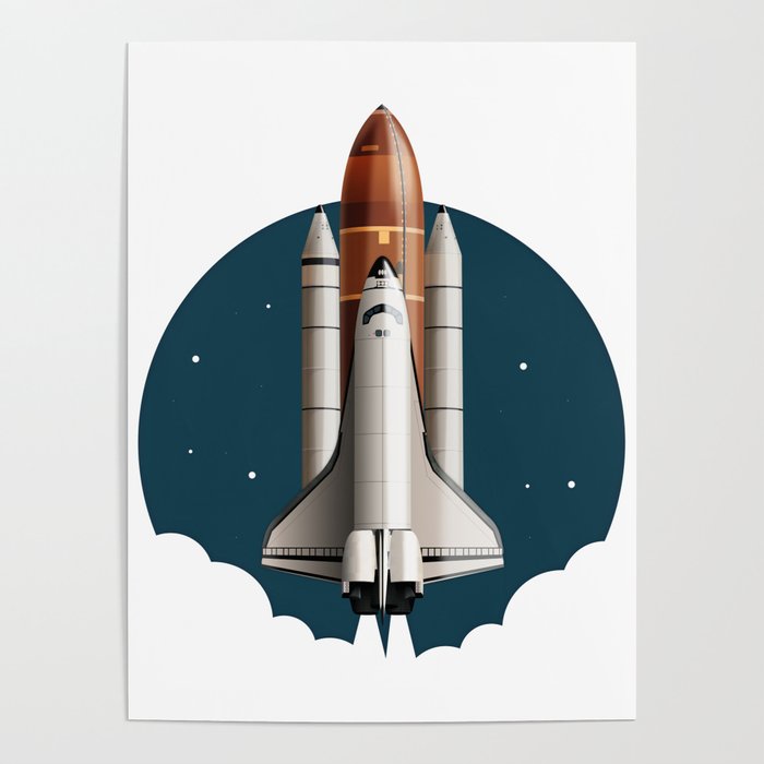 Space shuttle Poster