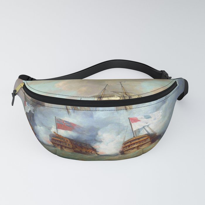 Nicholas Pocock The Brunswick and the Vengeur du Peuple at the Battle of the First of June, 1794 Fanny Pack