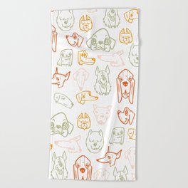 Dogs and Pups Beach Towel