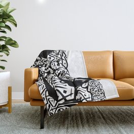 Arabic Calligraphy Art Throw Blanket