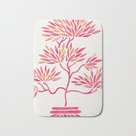 Bonsai Tree – Pink Palette Bath Mat