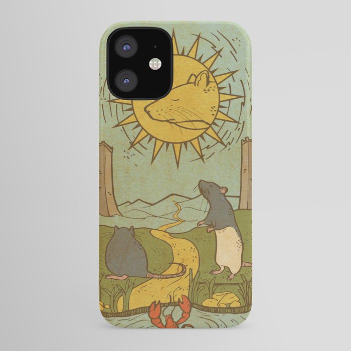 Muroidea Rat Tarot- The Moon iPhone Case