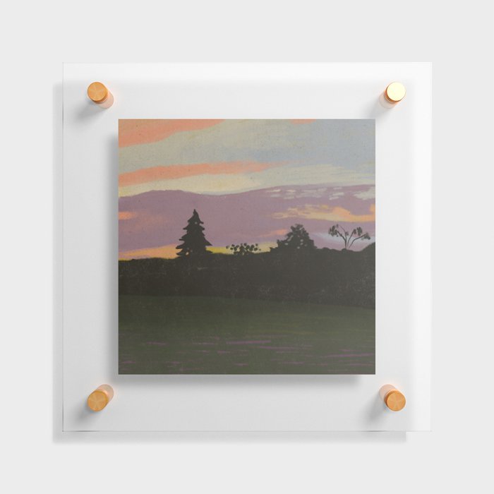 September Sunset Floating Acrylic Print