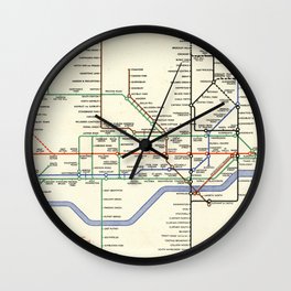 London underground railways. Wall Clock