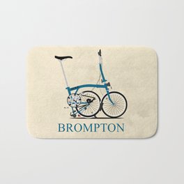 Brompton Bike Bath Mat | Illustration, Graphicdesign, Brompton, Vector, Vintage, Digital 