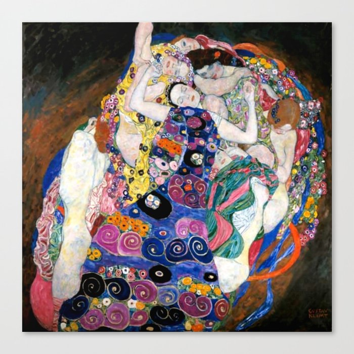 Gustav Klimt Die Jungfrauen The Maiden Canvas Print