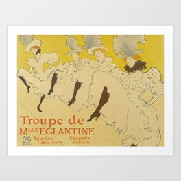 Henri de Toulouse-Lautrec - Troupe Mademoiselle Eglantine Art Print