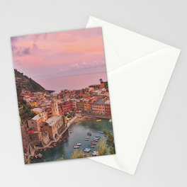 Amalfi Coast, Italy, Ocean Sunset Stationery Card