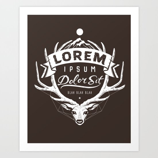 adventure blah! Art Print