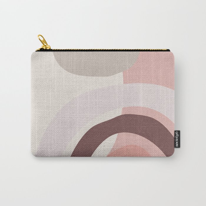 Abstract Pink Geometry Carry-All Pouch