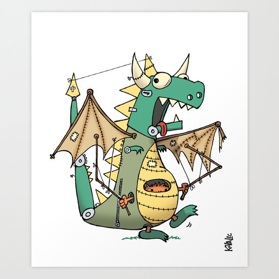 A Kobold in Dragon Clothing Art Print