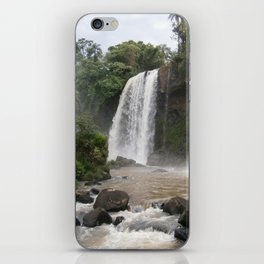 Argentina Photography - Waterfall In The Argentine Jungle iPhone Skin