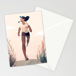 Runner Girl Stationery Cards