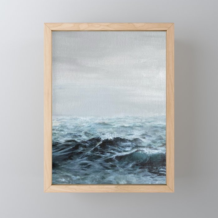 Stormy Sea Framed Mini Art Print