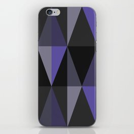 MidCentury Modern Triangles Dark Indigo iPhone Skin