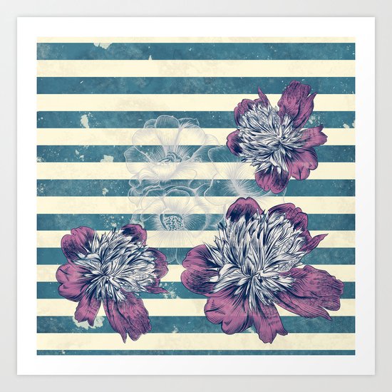 Water Flowers Art Print
