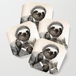 Gentleman Sloth with Assorted Pose Coaster