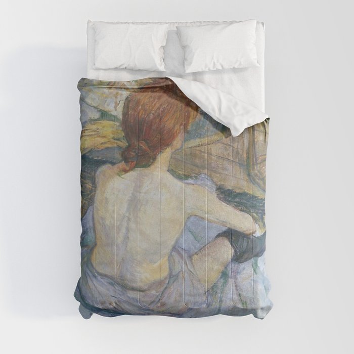 Henri de Toulouse-Lautrec - Rousse (La Toilette) (1889) Comforter