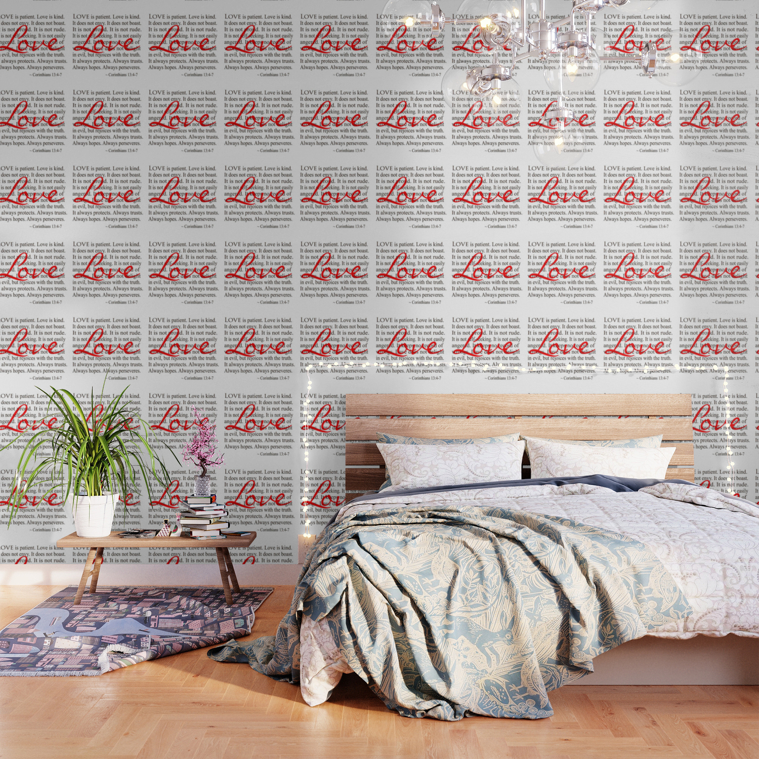 Love Is Patient Love Is Kind Wallpaper By Taiche Society6