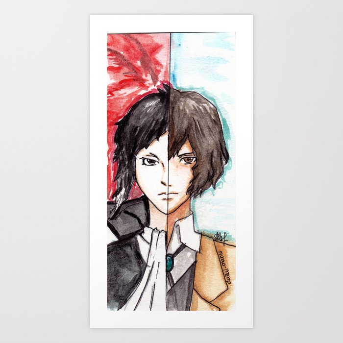 Dazai And Akutagawa Bungou Stray Dogs Anime Art Print By