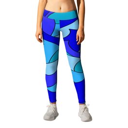 Abstract pattern - blue. Leggings
