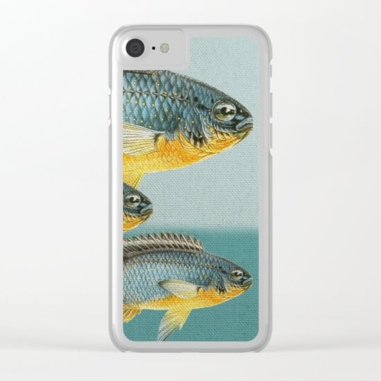 Fish Classic Designs 12 Clear iPhone Case