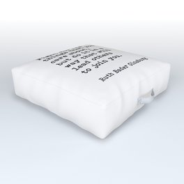 Fight For The Things That You Care About Ruth Bader Ginsburg Quote Outdoor Floor Cushion