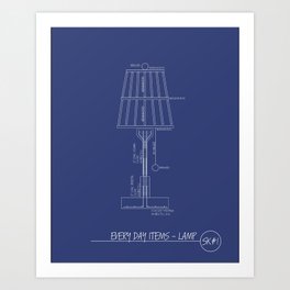 Everyday Items - Lamp Art Print