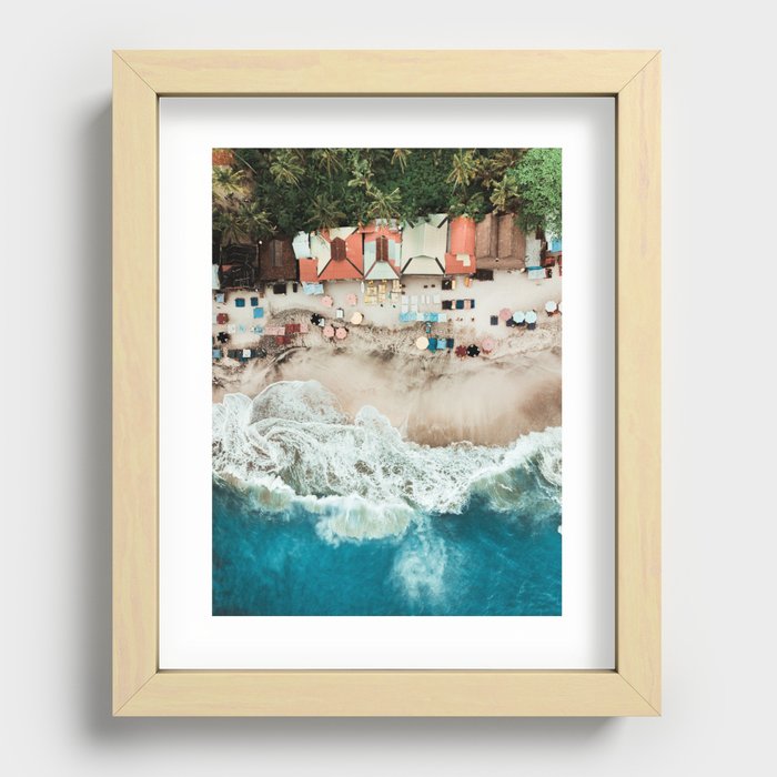 Coconut Beach, Bali Recessed Framed Print