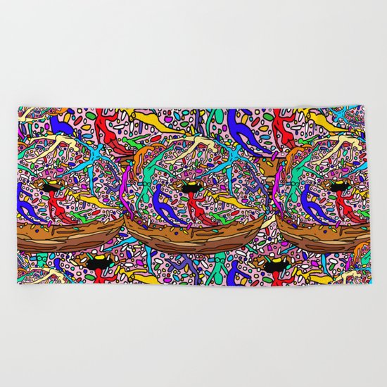 Kamasutra Donut Party Beach Towel