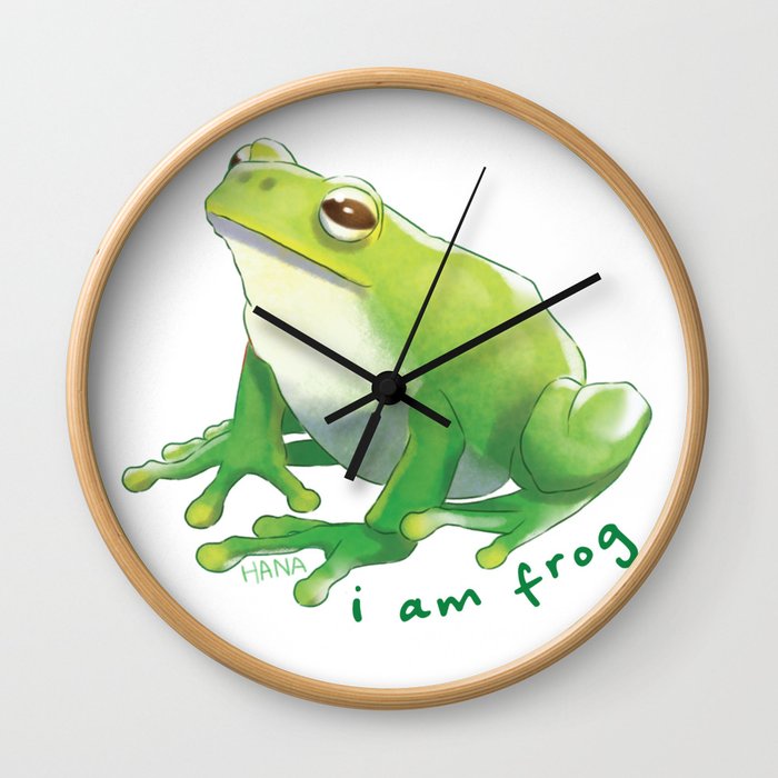 I Am Frog | Hana Stupid Art Wall Clock