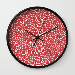 1990 Red Dots Wall Clock