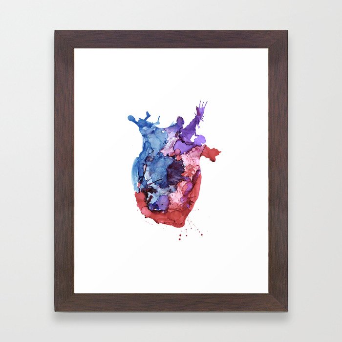 Anatomical Heart Framed Art Print