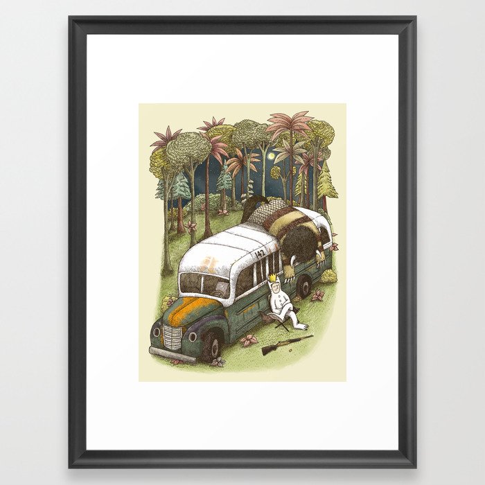 Into The Wild Things Framed Art Print