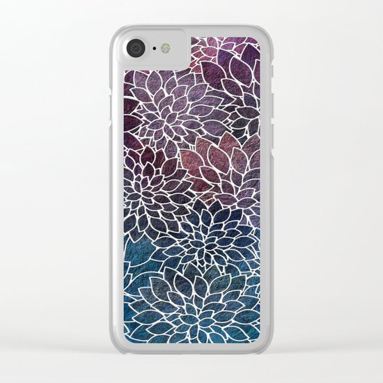 Floral Abstract 21 Clear iPhone Case