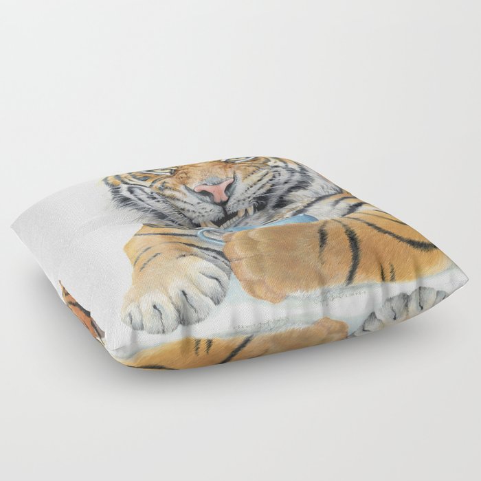 Too Early Tiger Floor Pillow