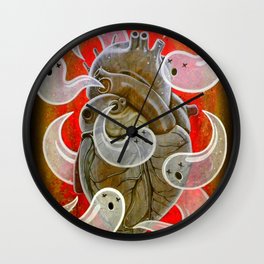 "A HEART FULL OF GHOSTS" Wall Clock